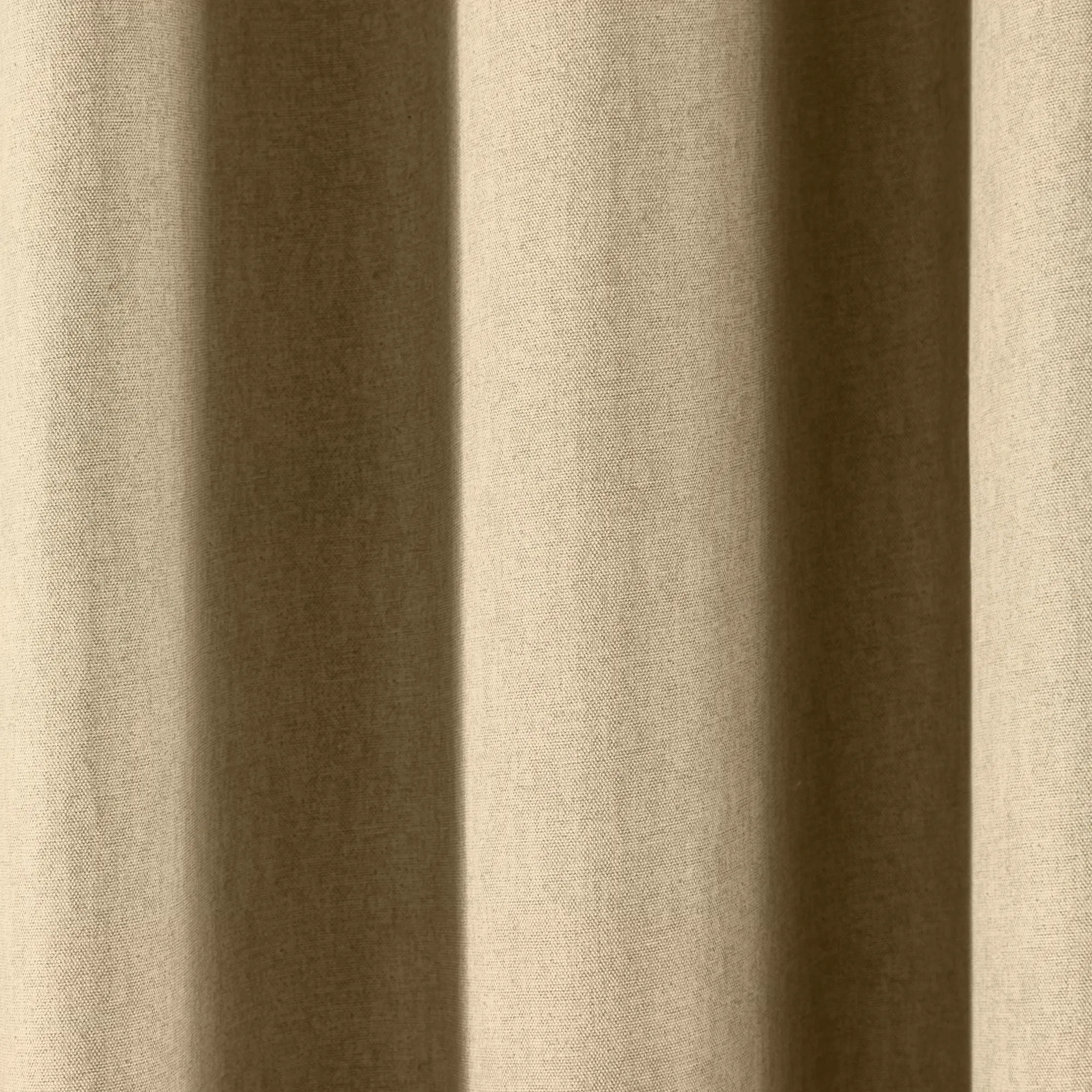 Sorbonne Pair of Eyelet Curtains by Fusion in Natural