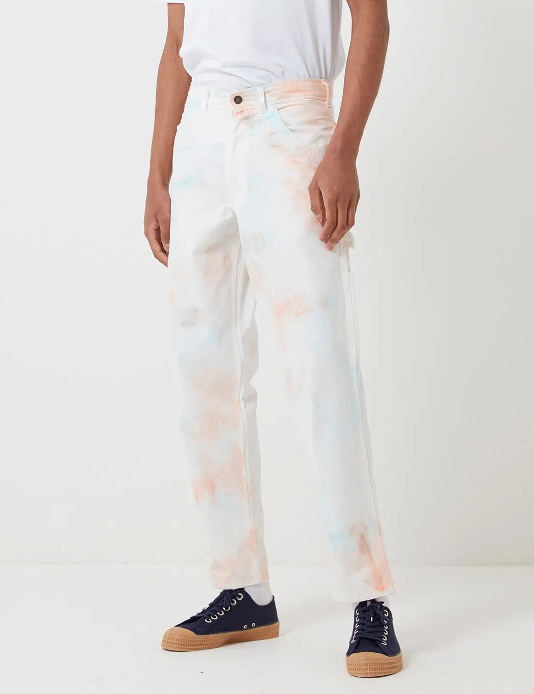 Stan Ray Painter Pant - Coral/Parrott Tye Dye