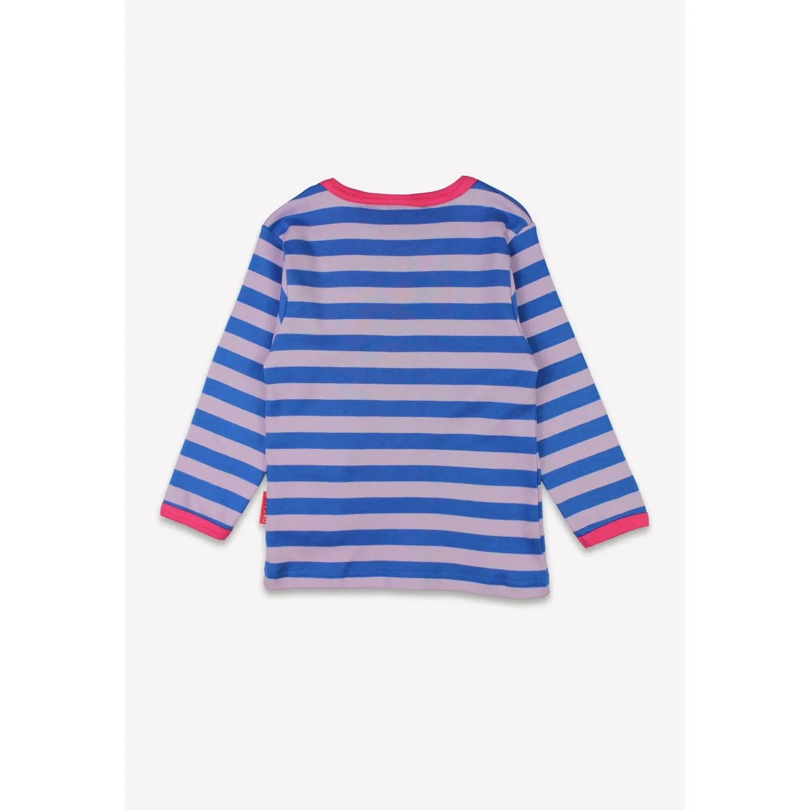 Striped Daisy Applique Long Sleeve Shirt