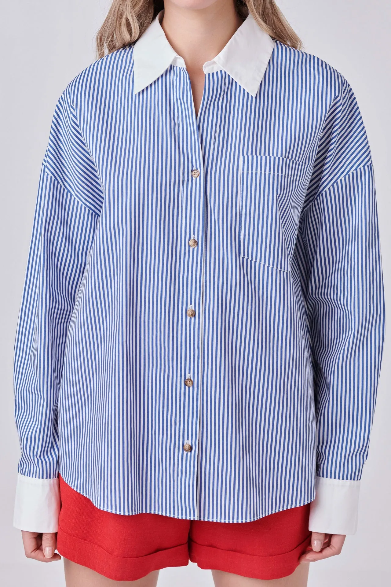 Striped Poplin Shirt