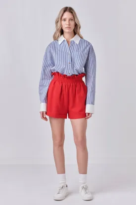 Striped Poplin Shirt