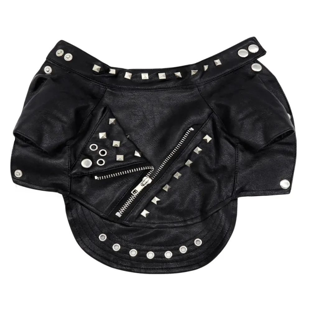 Stud PU Leather Jacket for Small Dogs or Cat