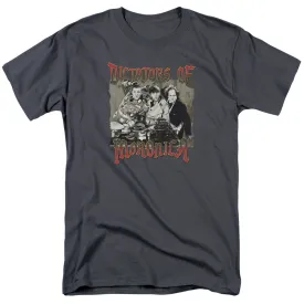 Three Stooges Moronica Mens T Shirt Charcoal