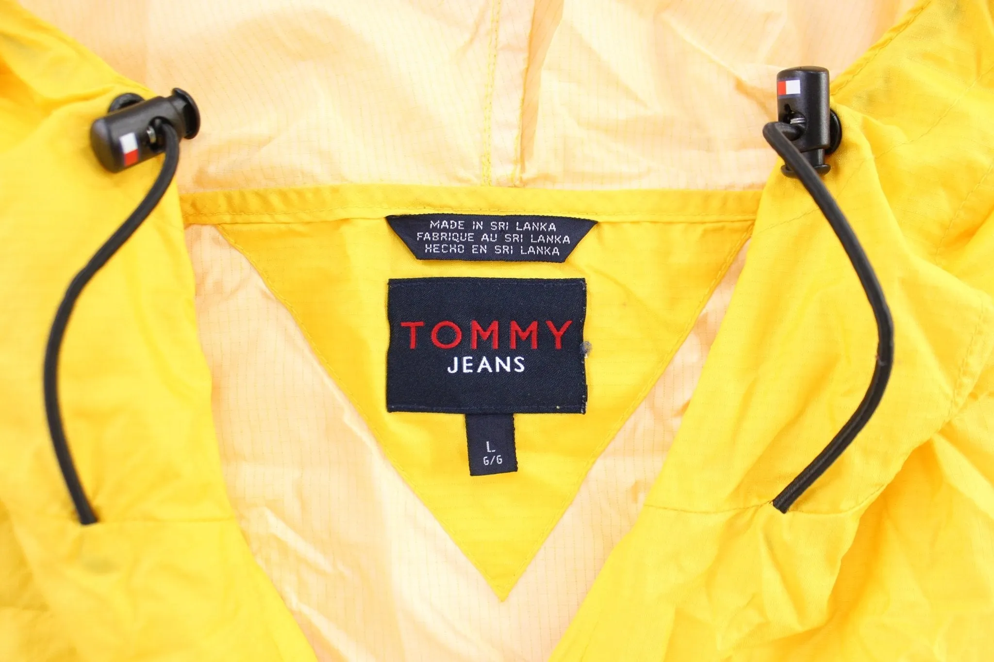 Tommy Jeans Yellow Zip Up Hooded Jacket