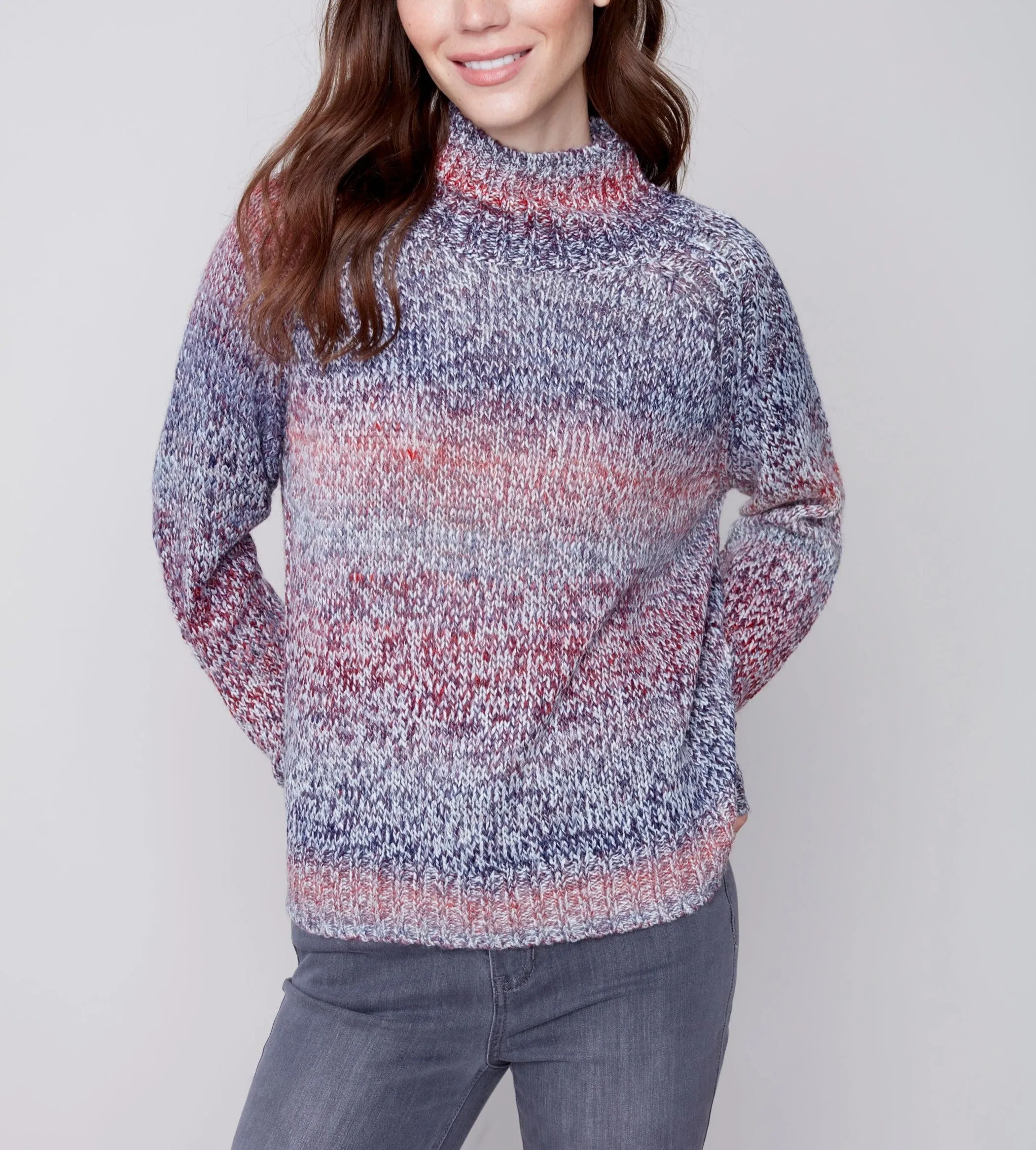 Turtle-Neck Knit Sweater