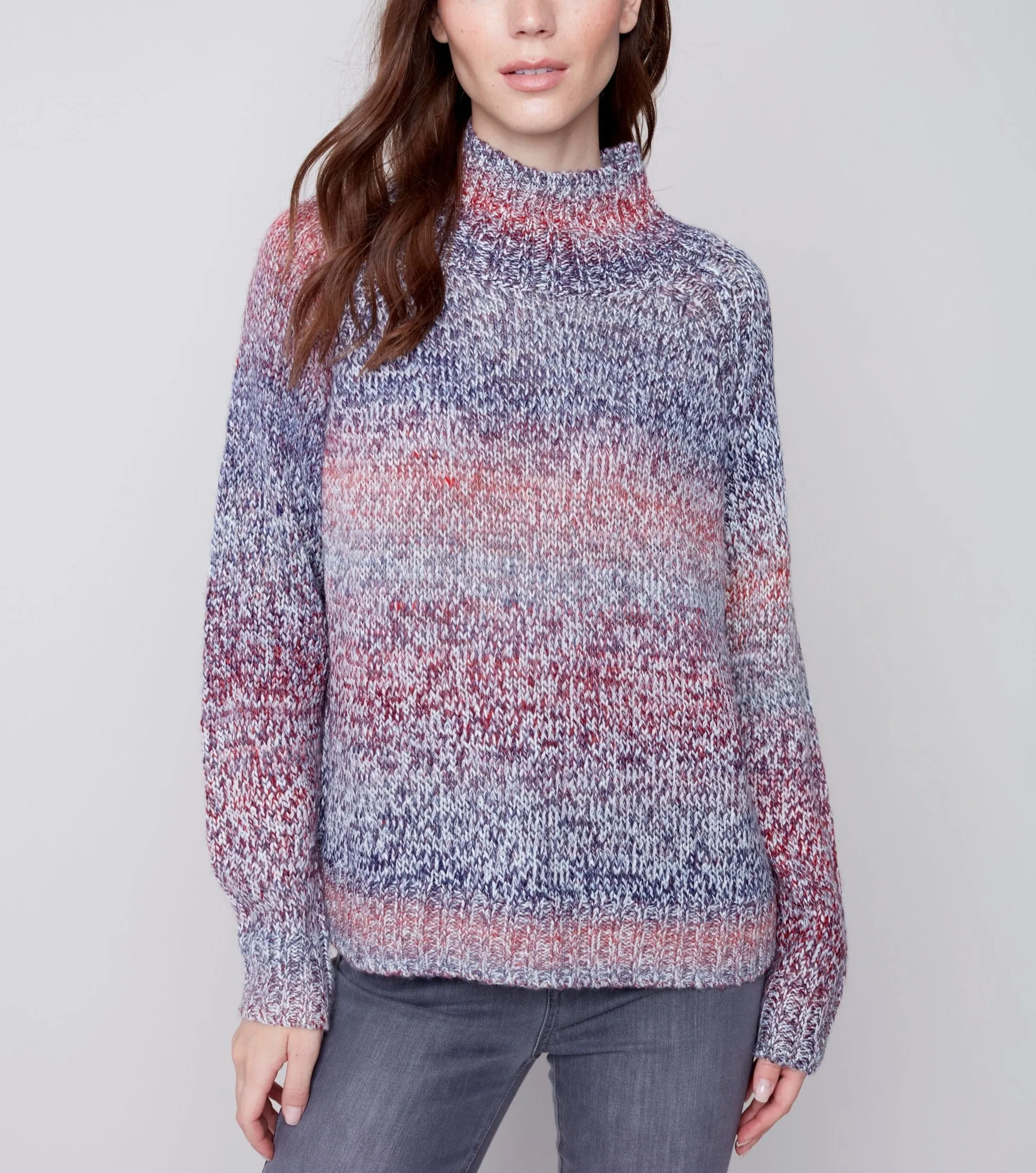 Turtle-Neck Knit Sweater