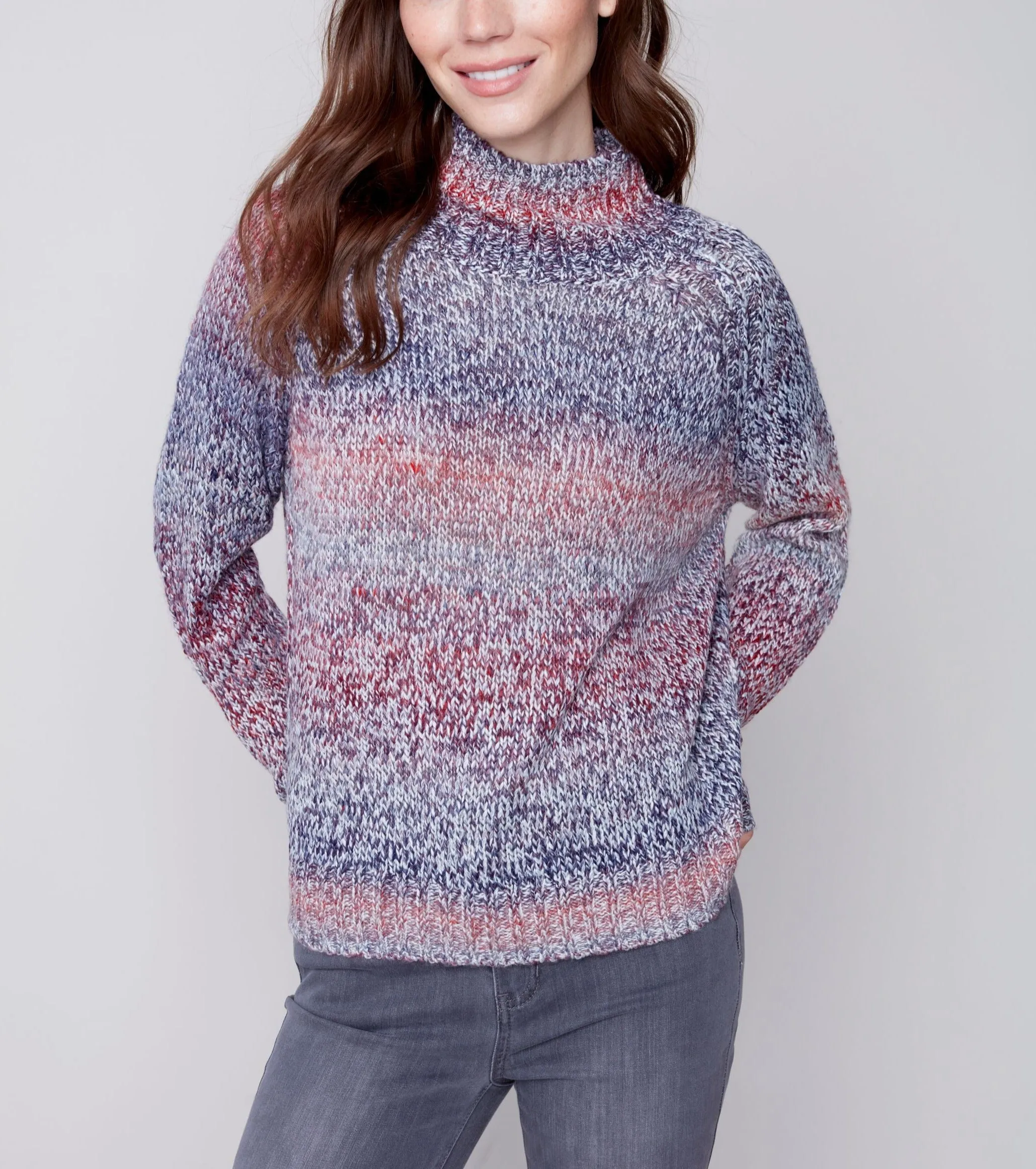 Turtle-Neck Knit Sweater