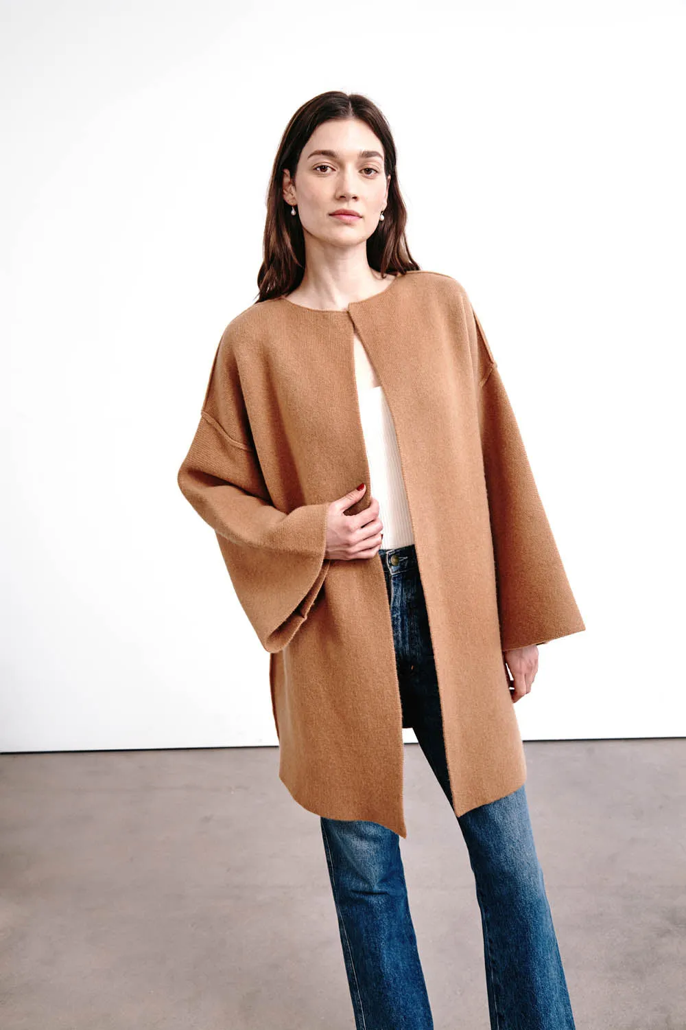 Vienna Wool Cashmere Coat Camel