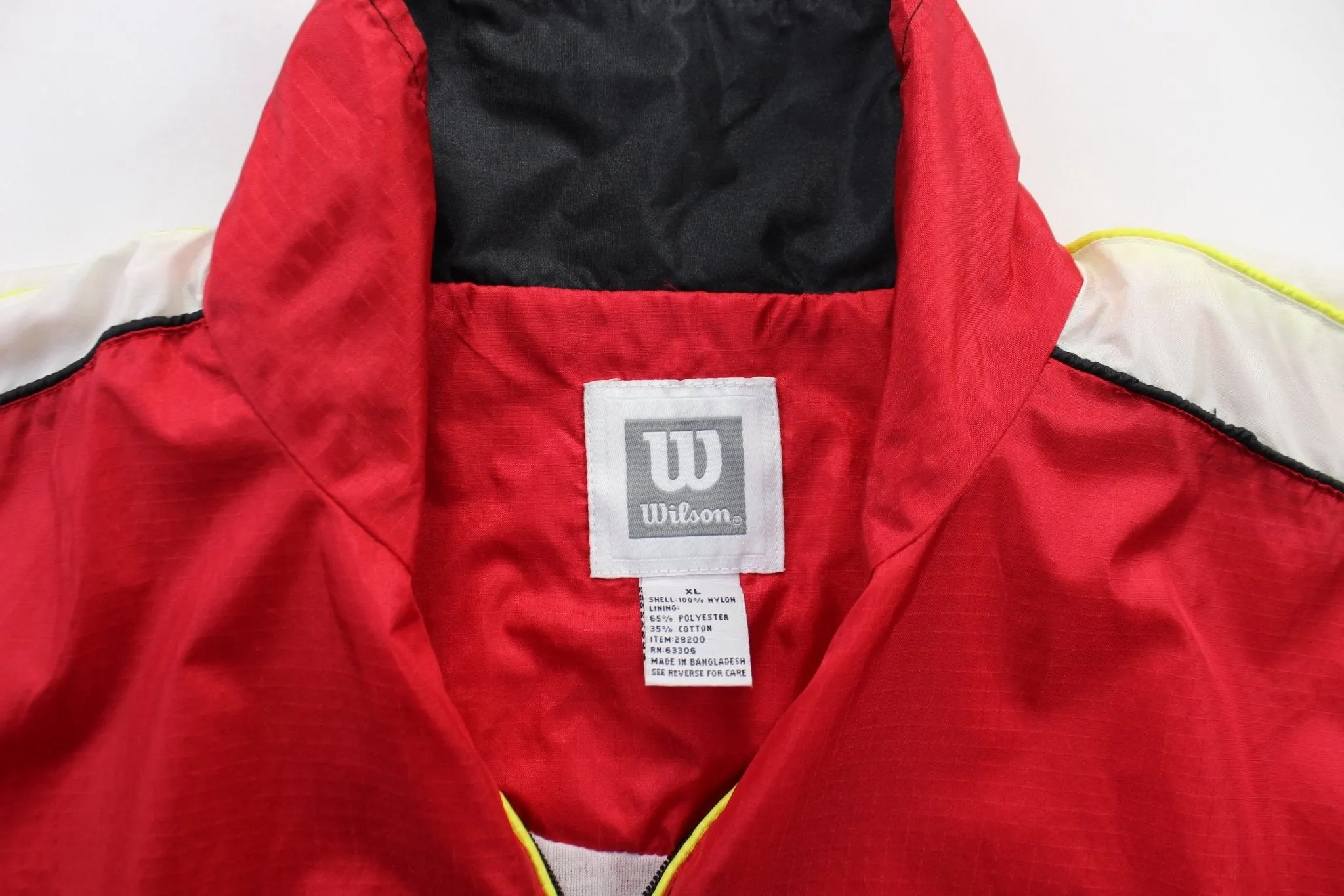 Wilson Embroidered Logo Red, Black, & White Jacket