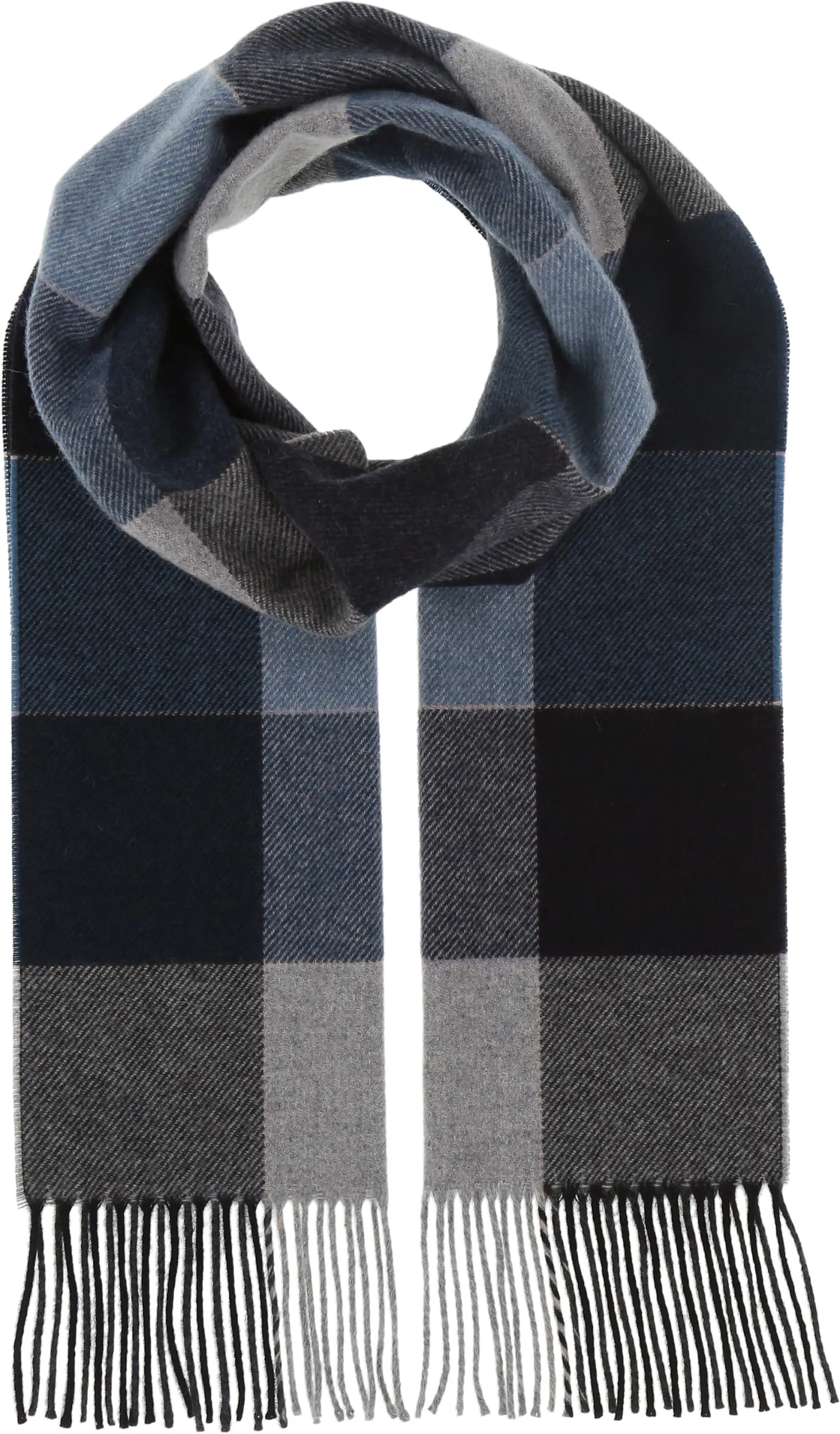 Window Pane Cashmere Woven Scarf