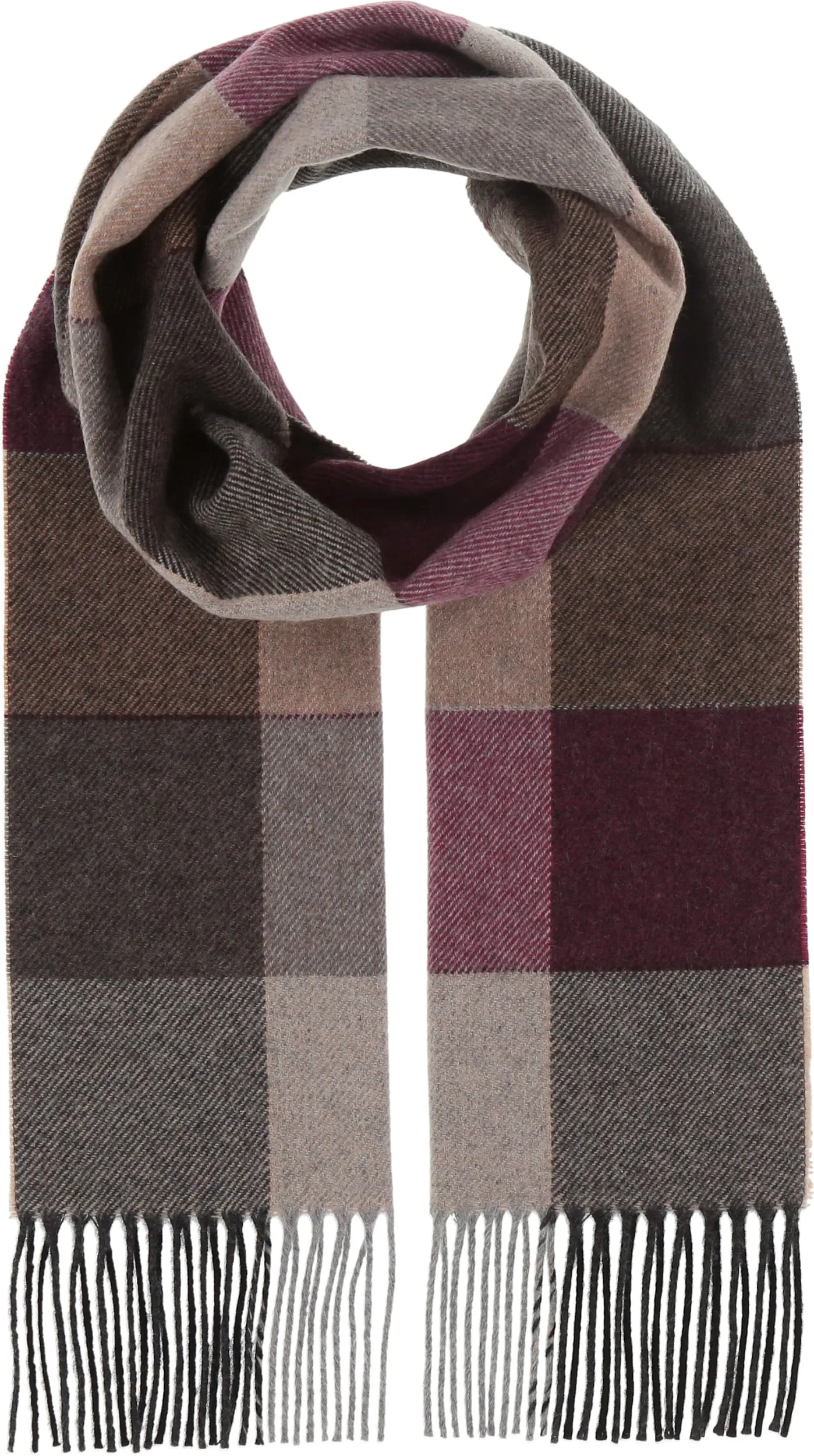 Window Pane Cashmere Woven Scarf