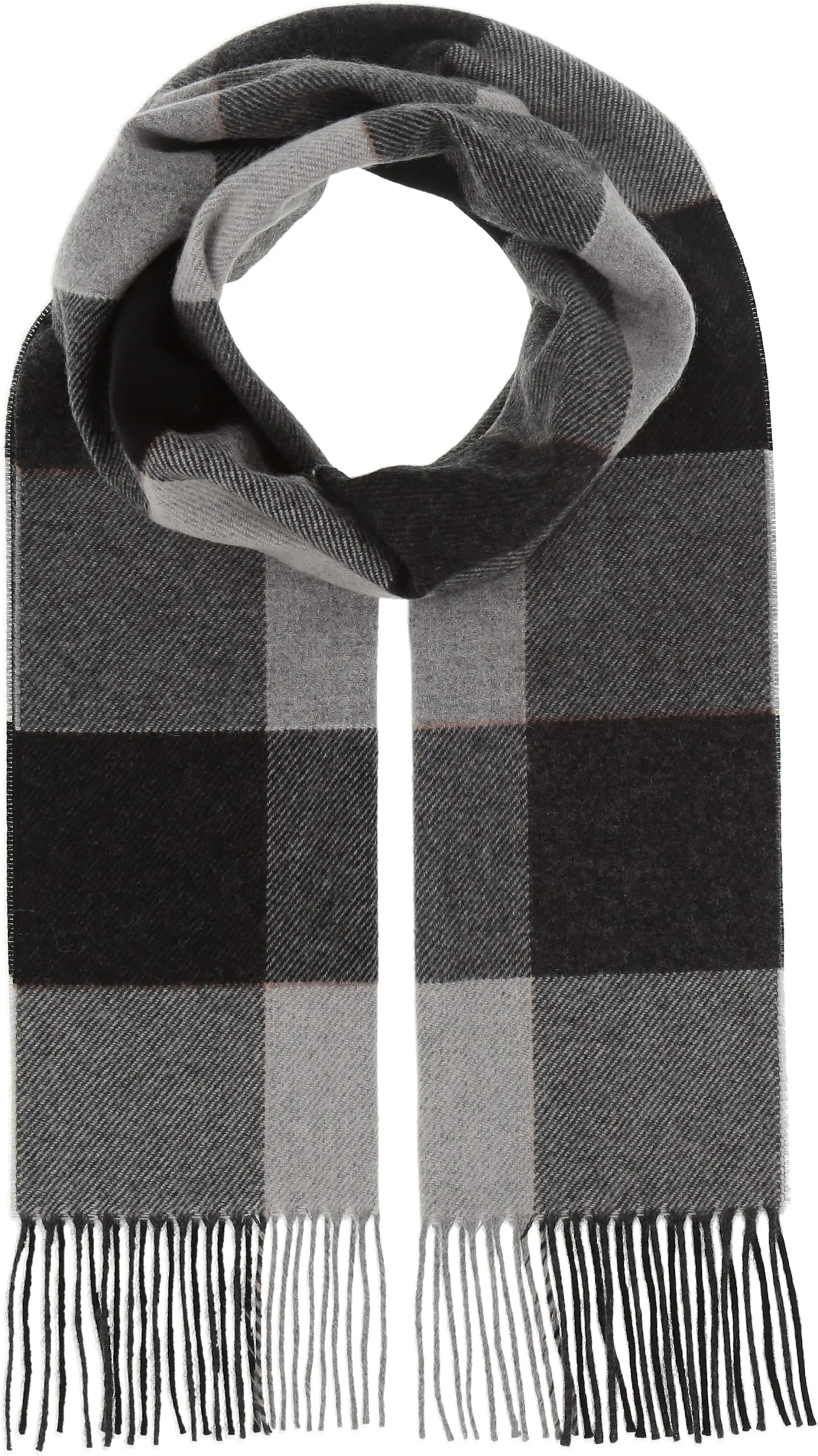 Window Pane Cashmere Woven Scarf