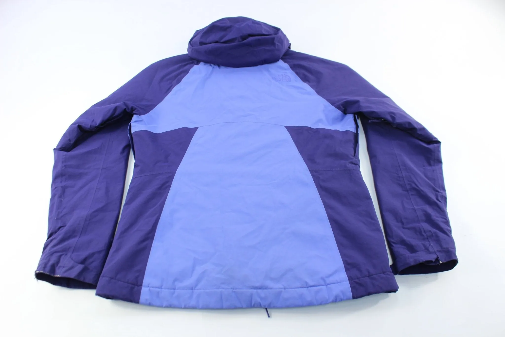 Women's The North Face Embroidered Logo Purple Zip Up Jacket