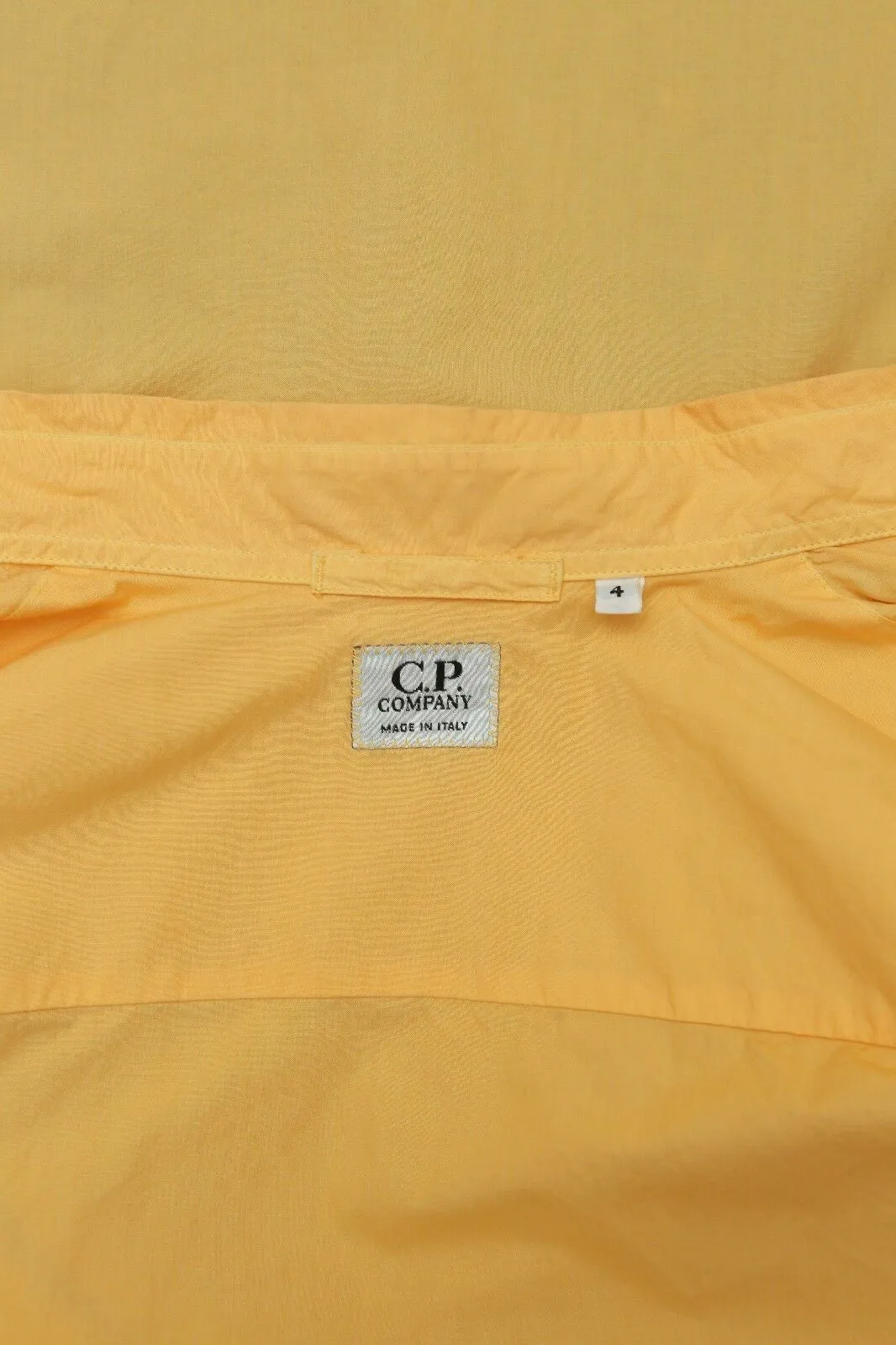 Yellow Cotton Short Sleeved Shirt