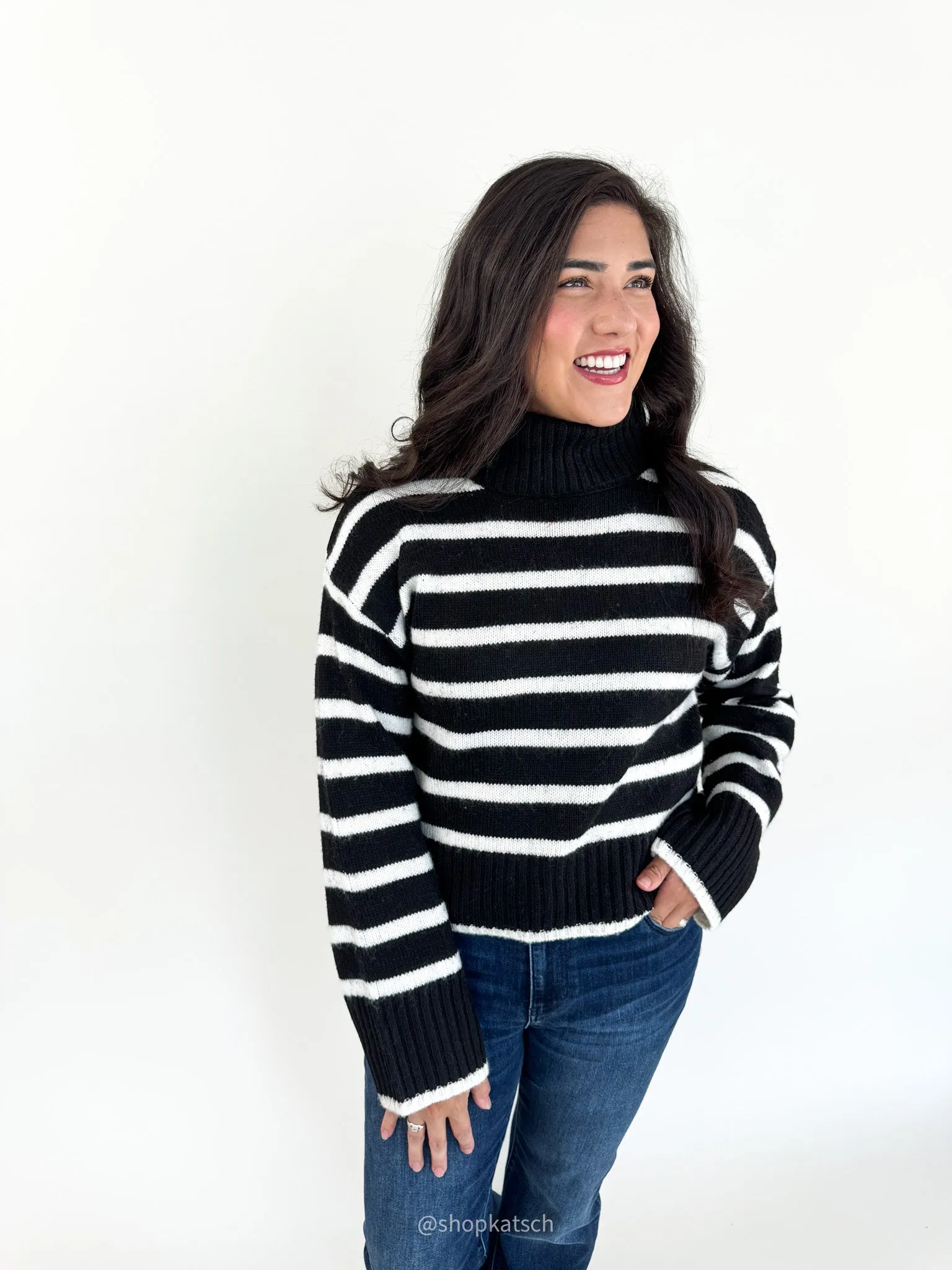 [Z SUPPLY] Josephine Stripe Turtleneck Sweater